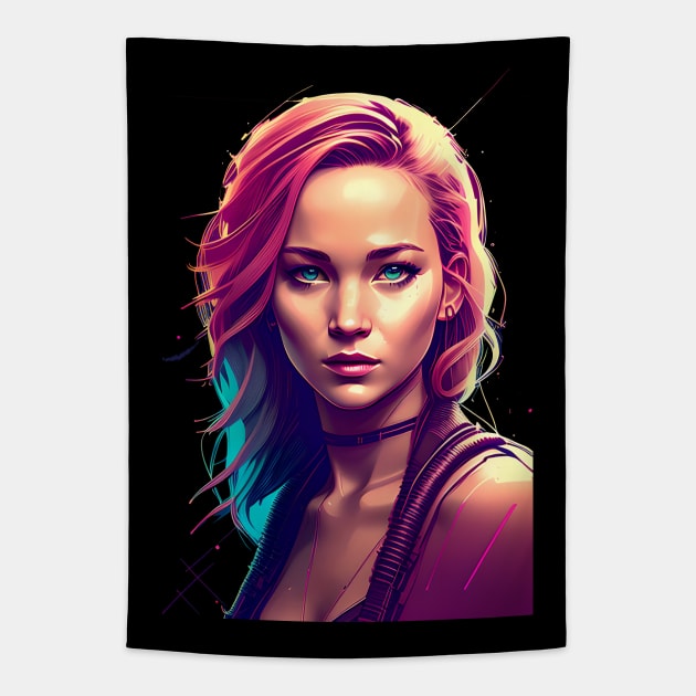 Punk Jenny Tapestry by Dear Aesther