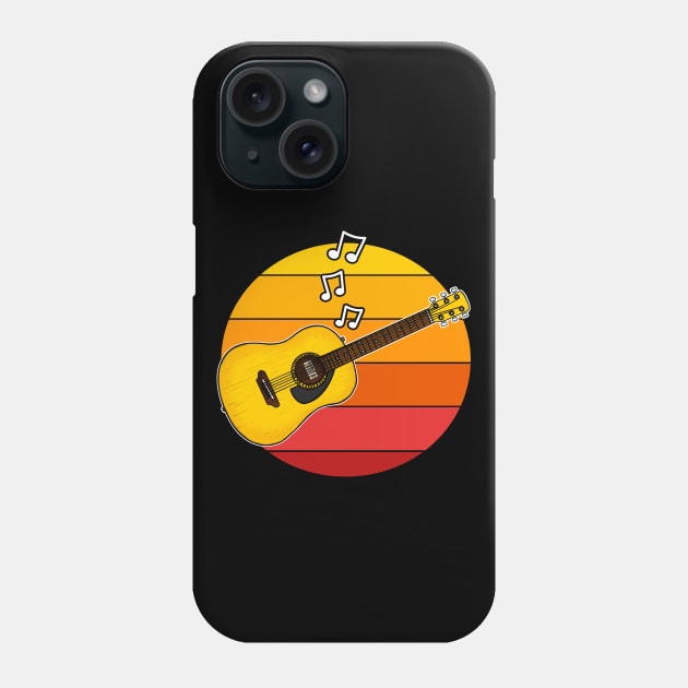 Acoustic Guitar Summer Festival Guitarist Musician Phone Case by doodlerob