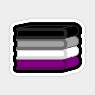 Asexual Book Stack Magnet