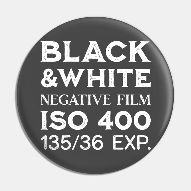 Retro BW Film Camera Pin by Dellan