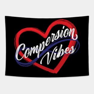 Compersion Vibes Poly Heart Tapestry