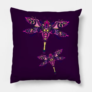 Pretty Purple Dragonflies Pillow