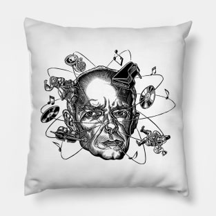Atomic Béla Bartók (black) Pillow