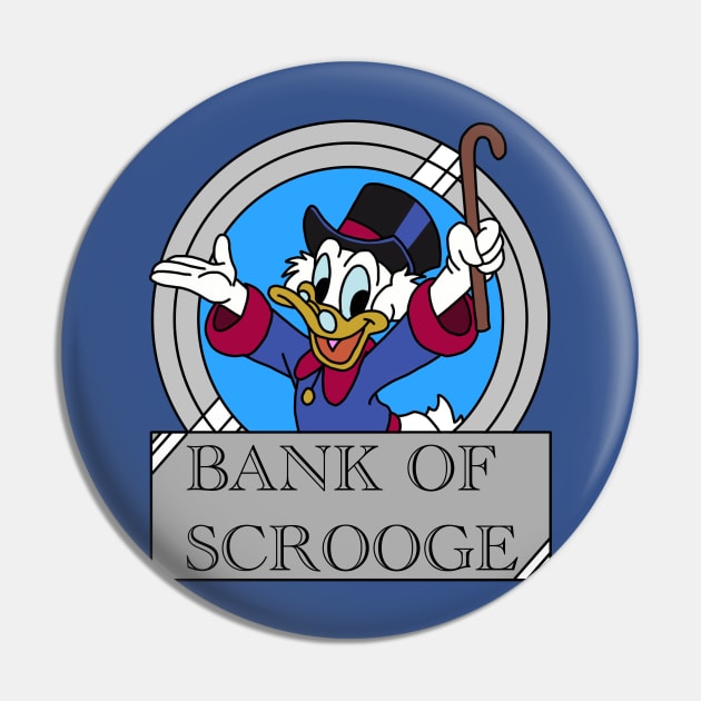 Bank of Scrooge Pin by SimplePeteDoodles