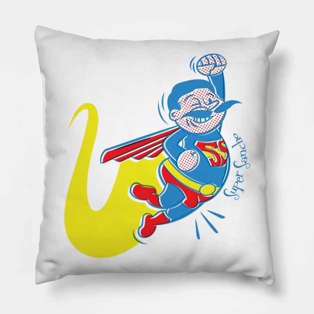 super lover - super sancho Pillow by Sauher