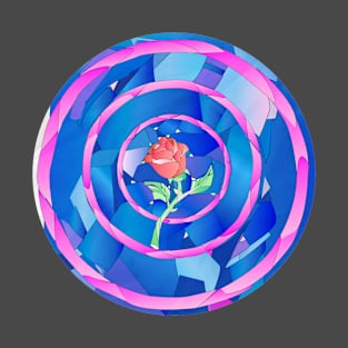 enchanted rose circle T-Shirt