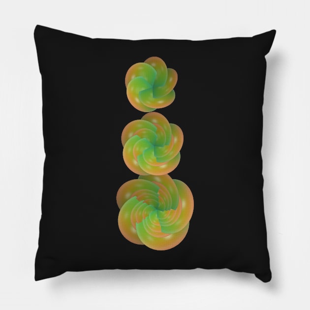 Flowers Shape Graphic Design Art Pillow by Grafititee