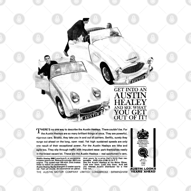 AUSTIN HEALEY 3000 - advert by Throwback Motors