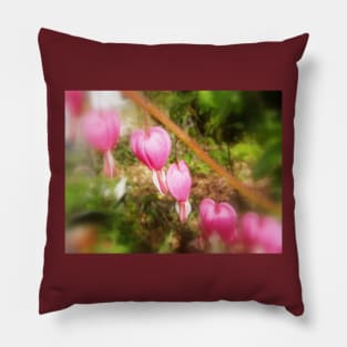 red bleeding hearts #8 v1 Pillow