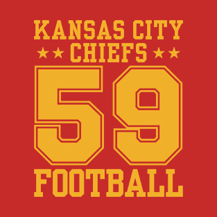 Kansas City Football 1959 Edition Vintage 2 T-Shirt