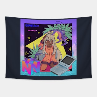 Retro Vaporwave 80s anime aesthetic Tapestry