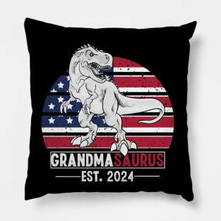 1st Time GrandMa EST 2024 New First GrandMa 2024 Pillow