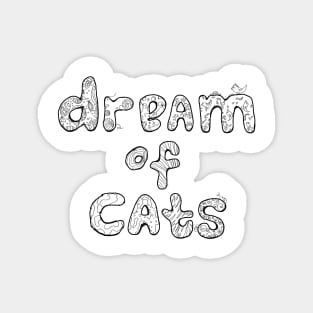 dream of cats_line Magnet