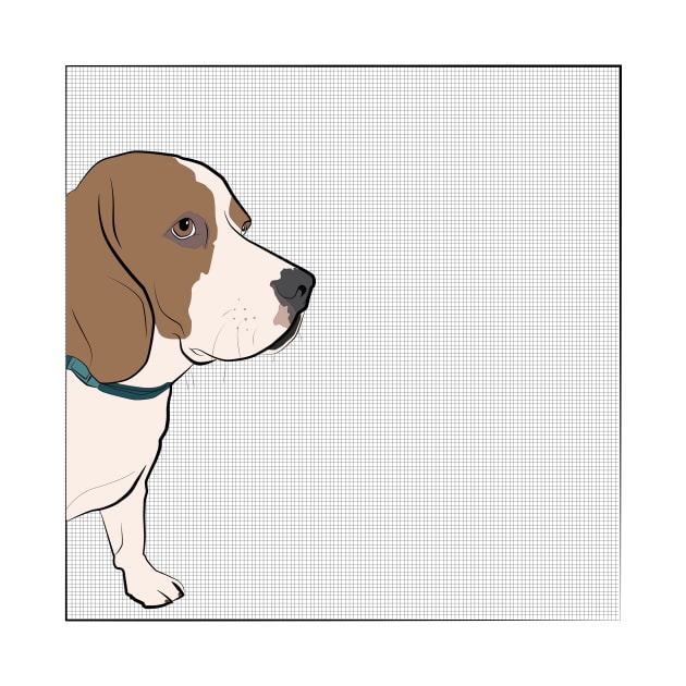 Animal Vignette : Beagle by Crafting Yellow