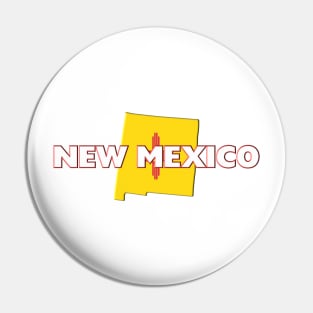 New Mexico Colored State Pin