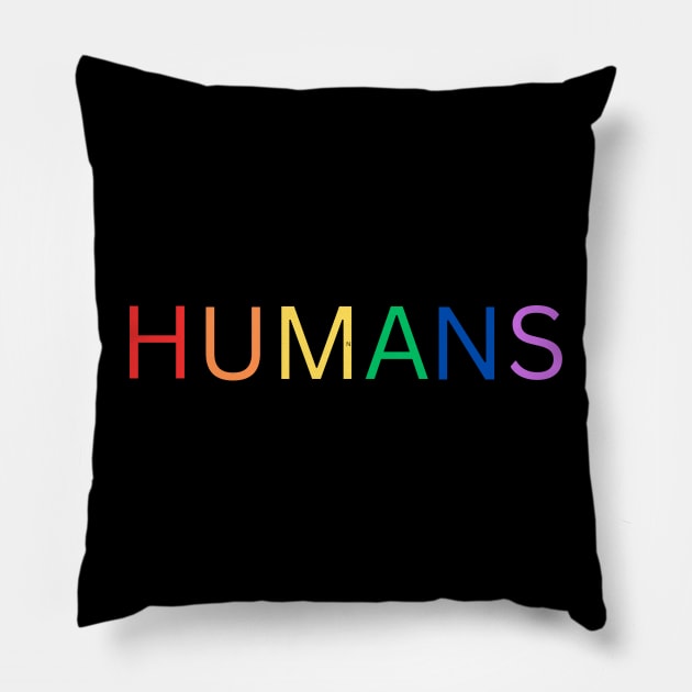 Humans Pillow by AlphabetArmy