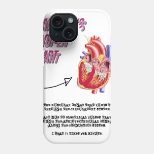 I Am Jack's Broken Heart (Black Text) Phone Case