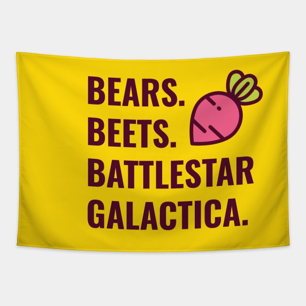 Bears, Beets, Battlestar Galactica Tapestry by WakuWaku