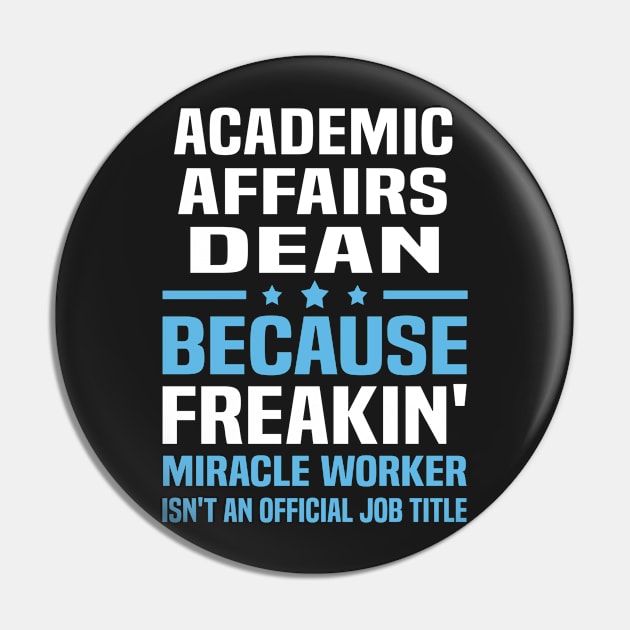 Academic Affairs Dean Pin by nvannam93