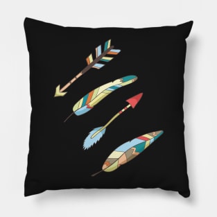 Arrows and Feathers Pillow