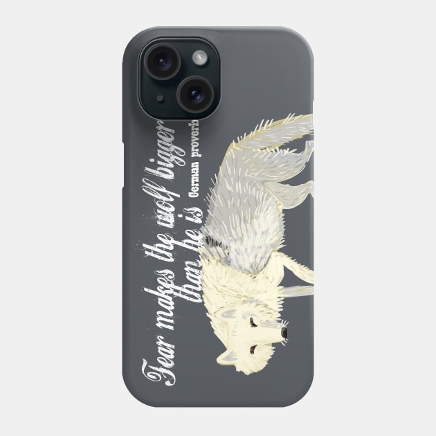 Fear and the Wolf Phone Case by belettelepink