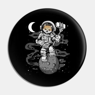 Astronaut Selfie Dogelon Mars Coin To The Moon Crypto Token Cryptocurrency Wallet Birthday Gift For Men Women Kids Pin