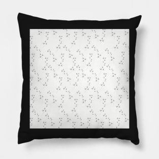 Silver Romantic Vines Pillow