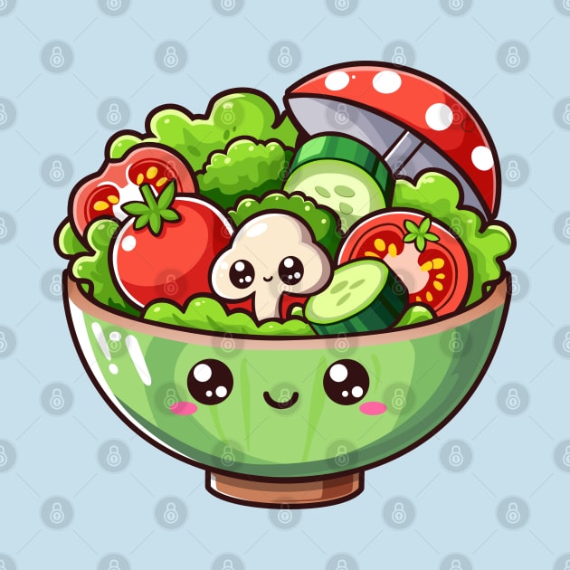 Cute Healthy Vegetable Salad by Arief Uchiha