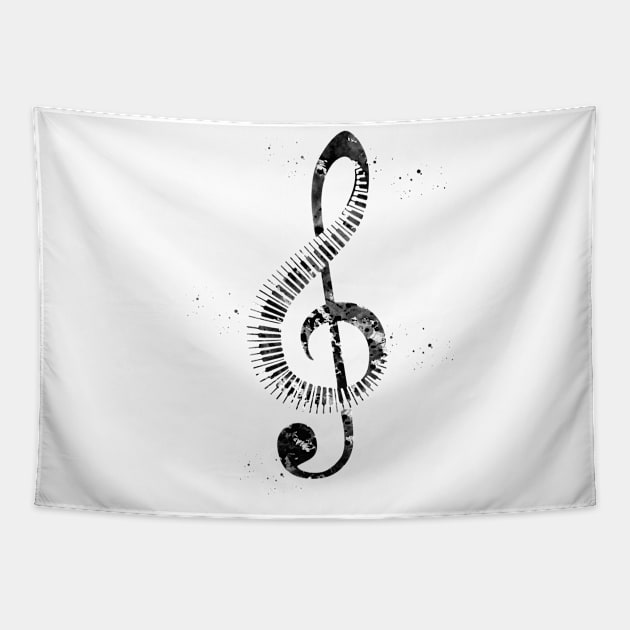 Musical note Tapestry by erzebeth