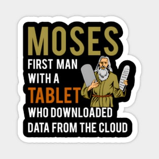 Jewish Passover Moses Tablet Data Cloud Computing Magnet