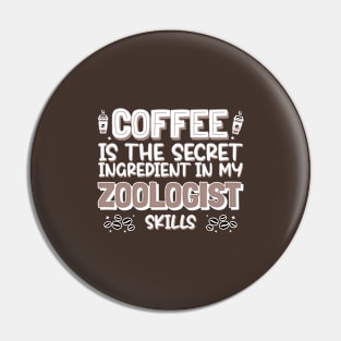 Coffee lover Zoologist Pin