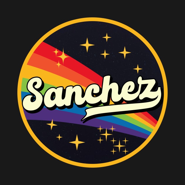 Sanchez // Rainbow In Space Vintage Style by LMW Art