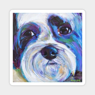 Cute Shih Tzu Portrait Magnet