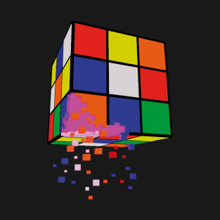 Rubik's Cube Pixel Art T-Shirt