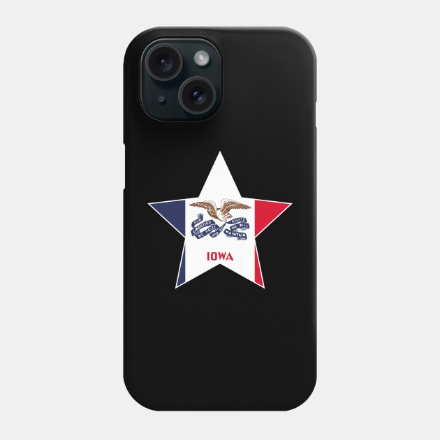 Iowa State Flag Star Phone Case by Realittle