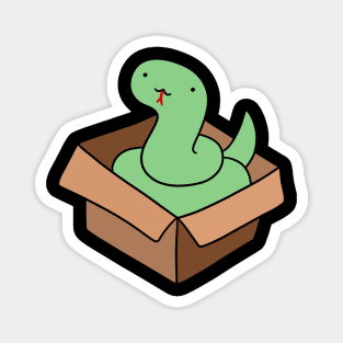 Green Snake in a Box Magnet