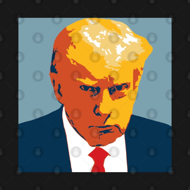 DONALD TRUMP POP ART MUG SHOT by Decamega