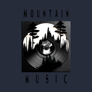 Mountain Music Vinyl Record Album Art T-Shirt