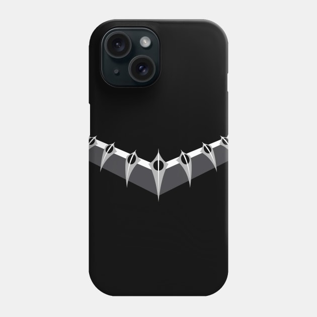 Black Panther Collar Phone Case by Lupa1214