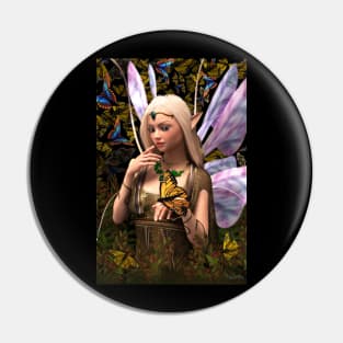 Fairy princess and butterfly fantasy artwork Pin