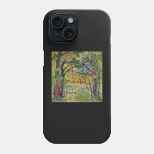 max pechstein one canvas two paintings Phone Case