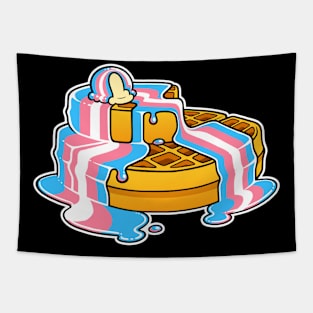 Trans Pride Waffles LGBT Tapestry