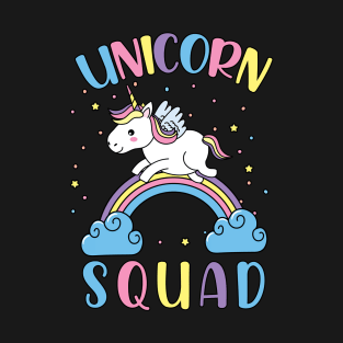 Unicorn Squad Cute Unicorn Rainbow T-Shirt