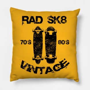 Vintage Skate 70s and 80s Pillow