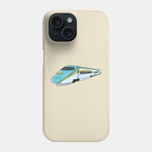 High speed bullet train cartoon illustration Phone Case