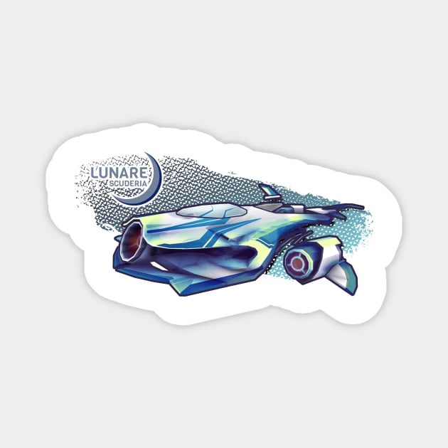 Redout - Graphic Lunare Scuderia Magnet by 34bigthings