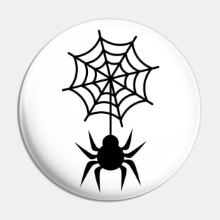 Spider With Web Pin