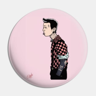 Punk Tattoo Skater Guy Pin