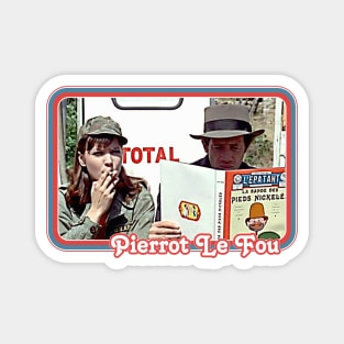 Pierrot Le Fou /// Retro Aesthetic Fan Design Magnet