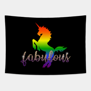 FABULOUS Rainbow Unicorn Tapestry